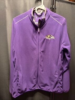 Antigua Purple Baltimore Ravens Full-Zip Jacket